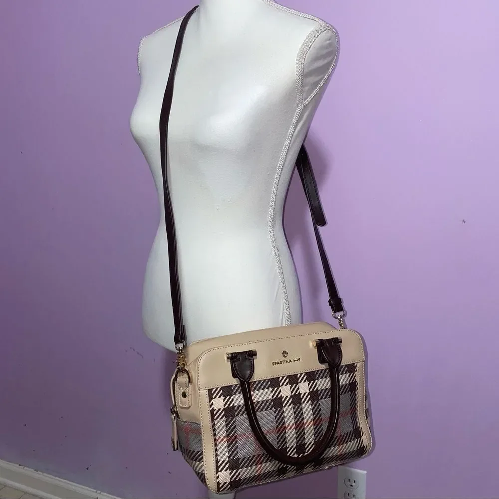 Spartina 449 Wymberly Box Satchel Yacht Club Mini Wallet Plaid Preppy Coastal